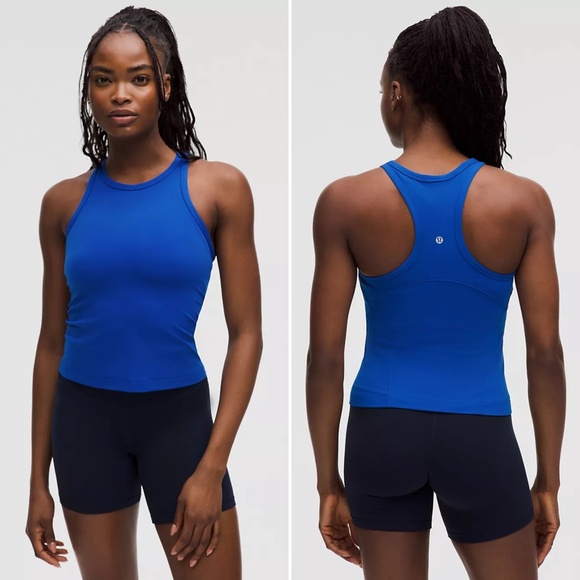 Lululemon Align Waist Length Racerback Tank Top size 8 Galactic Cobalt - Picture 1 of 7